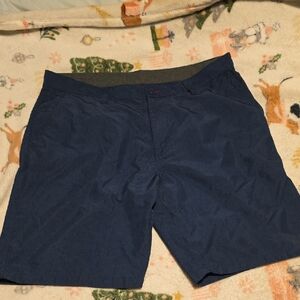 Magellan Outdoors Blue Flat Front Shorts